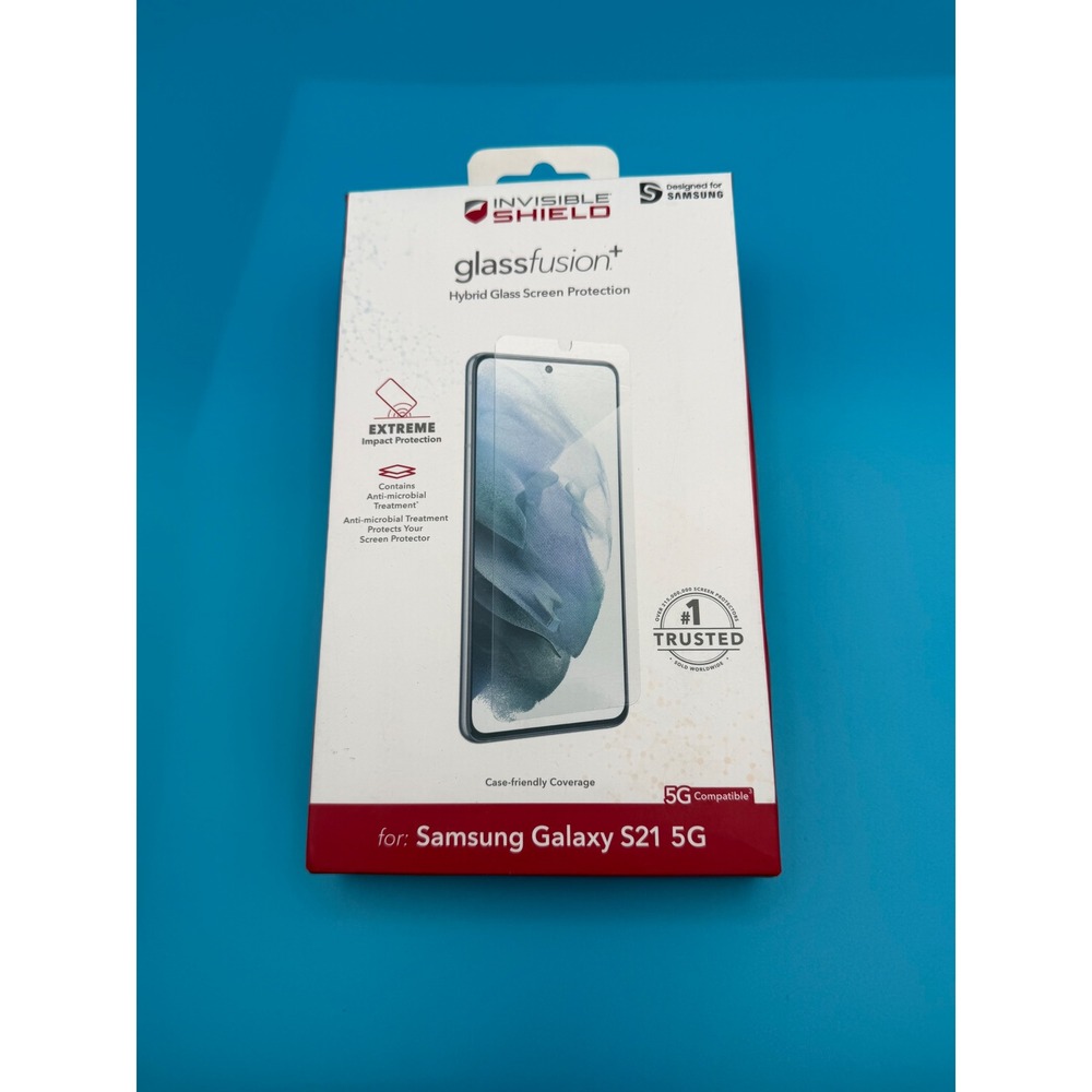 ZAGG glass fusion+ Screen Protector For Samsung Galaxy S21 5G New Hybrid